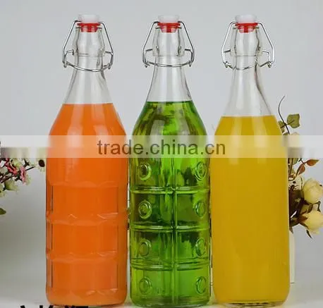 Glass Swing Top Spices Square Round Bottle(HLTH-L020) photo-2