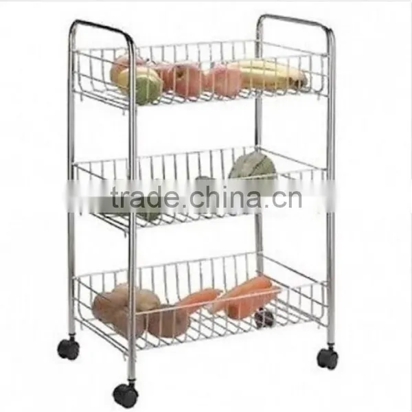 Multifunction 3-Tier Detachable Metal Vegetable Display Stand photo-3