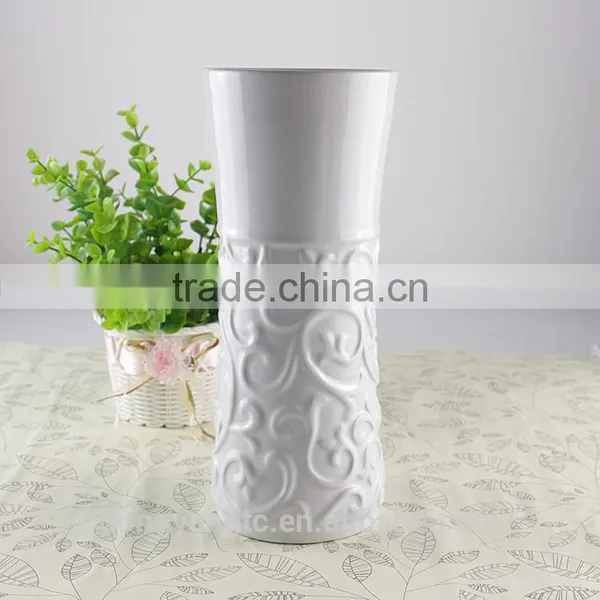 Modern Pure White Sculpture Ceramic Vase, Custom Design Accepted photo-3