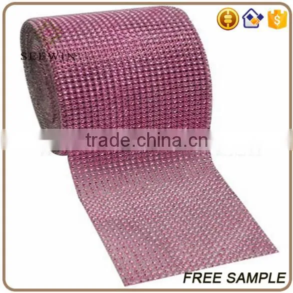 Decorative Glossy Gold Grosgrain Mesh Sequin Ribbon photo-2