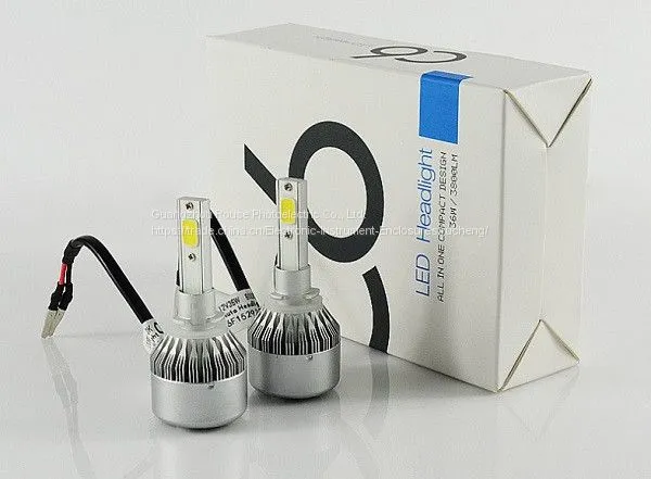 Car Accessories C6 880 881 H27 Cob 30W/Bulb(60W/Set) 6400lm/set(3200lm/b LED COB H7 LED Headlight Bulbs Hi/Lo photo-5