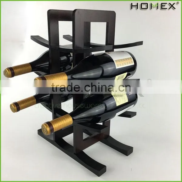 Bamboo Tabletop Wine Rack Wine Shelves Homex BSCI/Factory photo-5