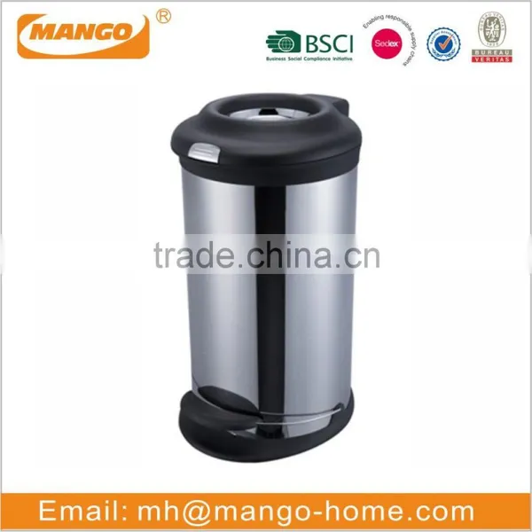 Golden Stainless Steel Open Top Paper Trash Can photo-6