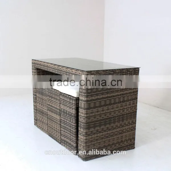 Simple Outdoor Furniture Leisure Rattan Bar Set photo-2