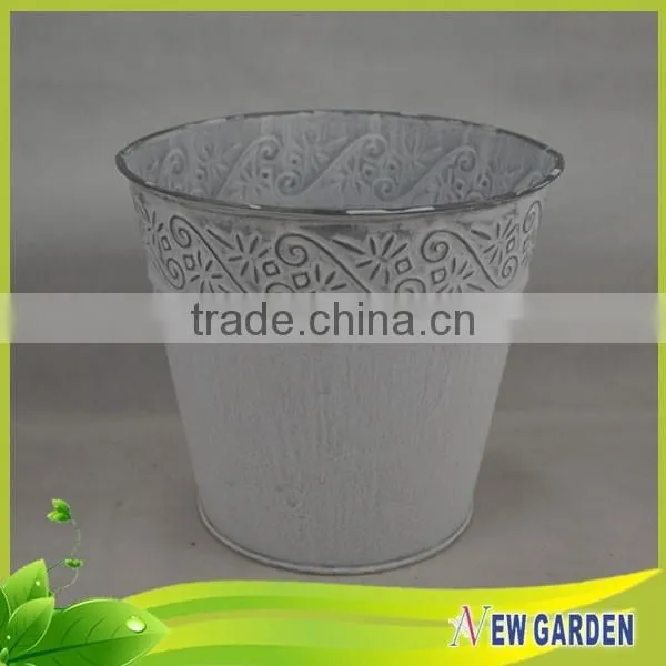 Outdoor Large Size Garden Nonwoven Silver Standing Pot for Plant photo-5