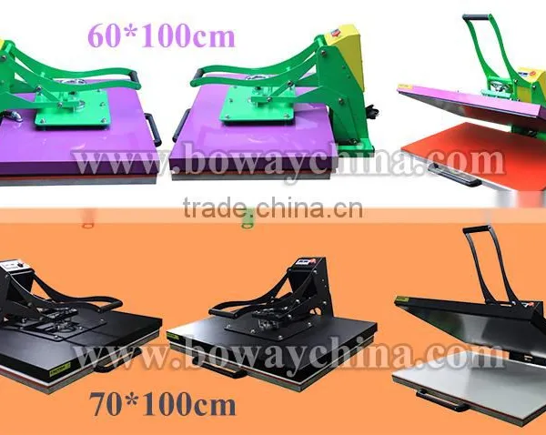 70*100cm Manual High Pressure Clothes Thermal Hot Transfer Flat Printer photo-3