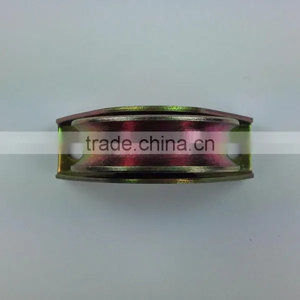 2.5 Inch Sliding Door Wheel Diameter 48mm Thickness 17mm Bearing 6201RS Groove "U" With Outer Support ITEM:518PCR photo-4
