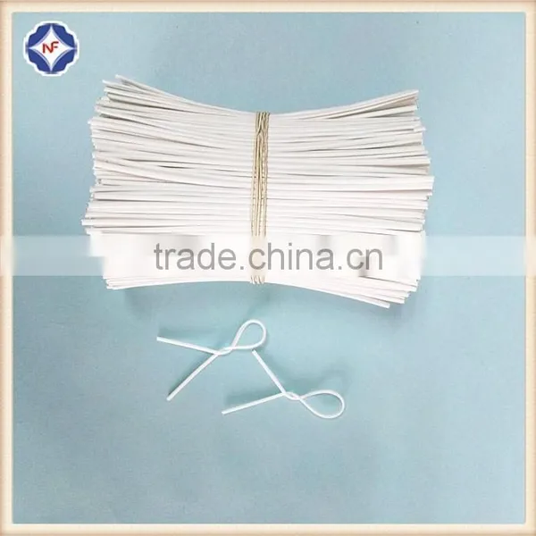 2017 Hot Sell Widely Used Single Wire Oval Plastic Coated Twist Tie photo-3