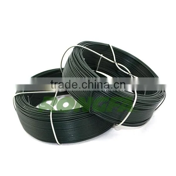 30m Coiled Green Soft Pvc Coated Wire for Garden and Agriculture photo-5