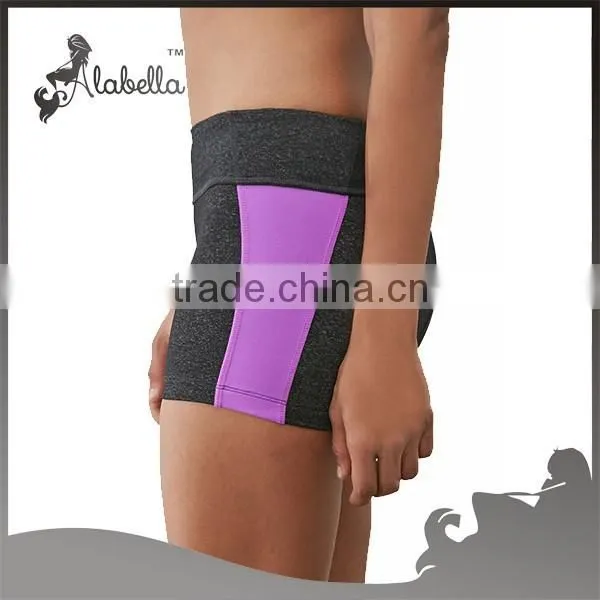 Heathered Colorblock Workout Women Crossfit Shorts for Running Activewear Wholesale photo-3
