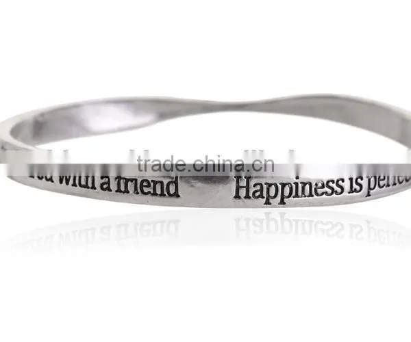 Reach for the Stars Small Crystal Charm Bangle Popular Women Twist Bangle Fashion Design Metal Bangle photo-6