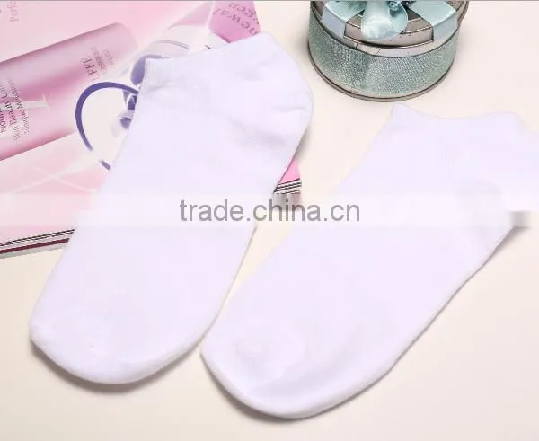 Zm40575b Factory Price Solid Color Women Socks Ladies Cotton Low-cut Liners Socks photo-3
