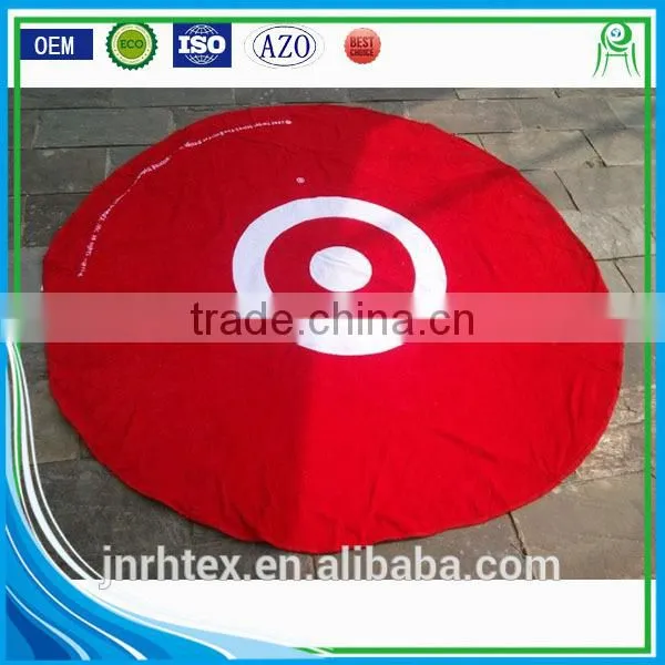 Custom Design Print 100% Cotton Round Beach Towels photo-4