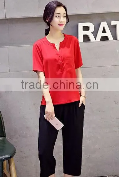 2016 New Fanshion Custom Casual Women Modal Half T-shirt photo-3
