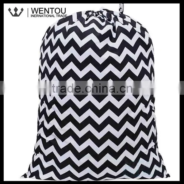Fashion Chevron Polka Dot Cotton Cheap Laundry Bag photo-6