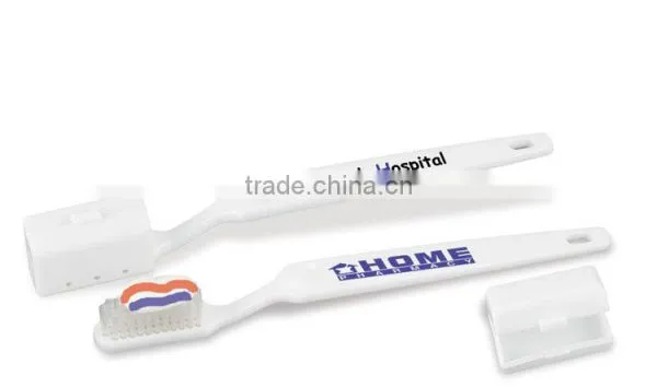 Take Along Toothbrush - Protective Cover Snaps off for Use, and Back on to Guard the Bristles During Storage photo-2