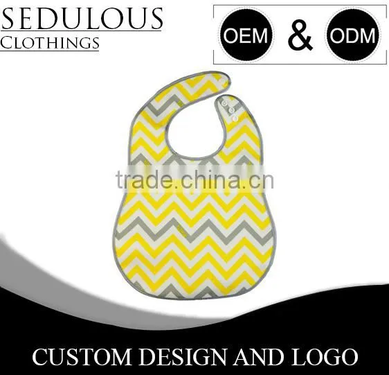 Cotton Front Polyster Fleece Back 100% Absorbency Baby Bibs