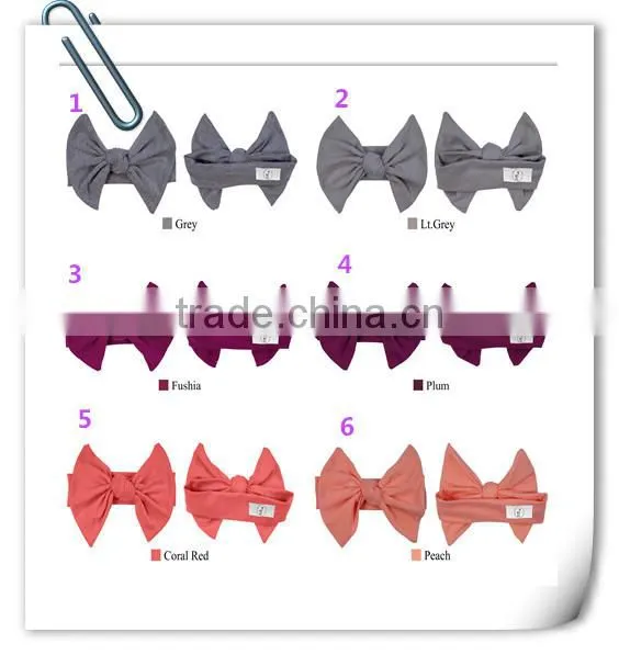 2017 Fancy Solid Color Fabric Baby Headband Custom Multifunctional Headwear Hair Accessories photo-2