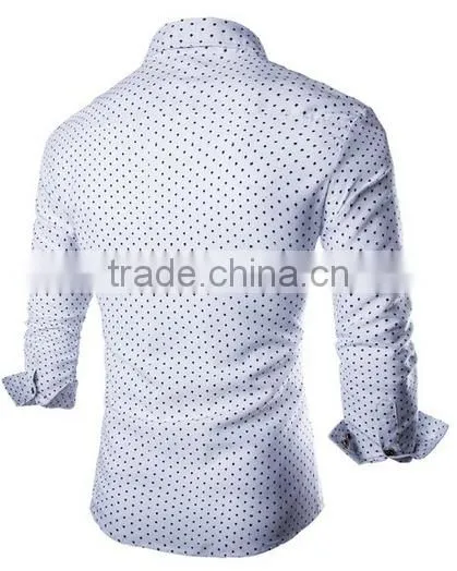 Men's Slim Fit Long Sleeve Button Down Shirts Dress Shirts Design photo-4