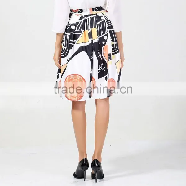 New Fashion School Girl Mini Skirt Rubber Korean Printed Skirts photo-3