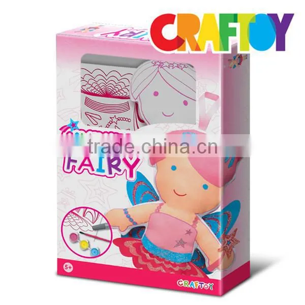 Educational Toys Girl Craft Color Your Doll Fairy photo-3