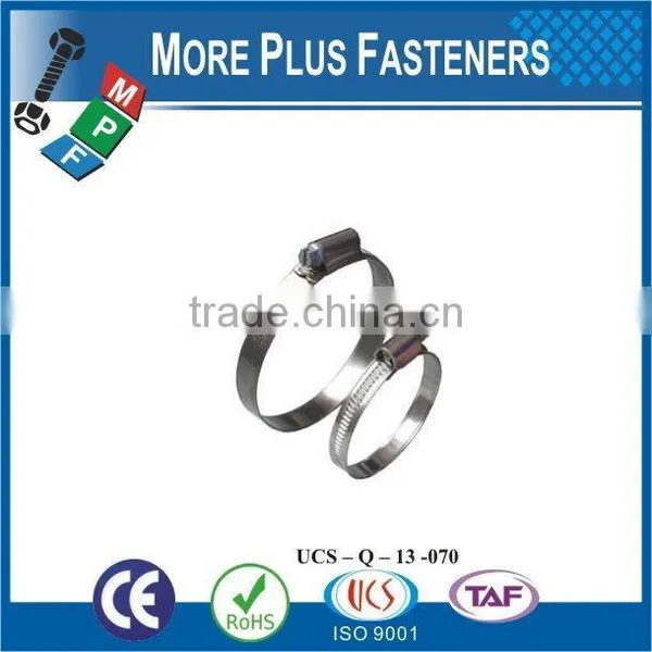 Made in Taiwan Stainless Steel Thin Hose Clamp Flexible Hose Clamp German Type photo-5