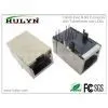 1X1 TAB-UP Fast RJ45 Jack With Transformer and LEDs