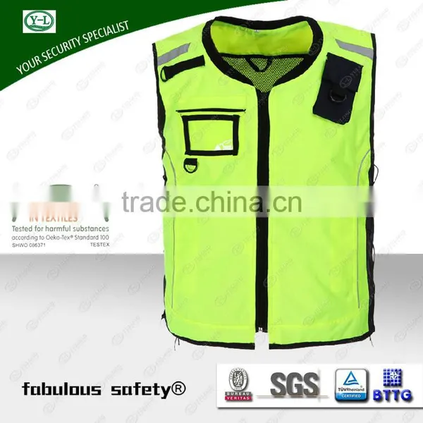 Wholesale High Quality EN471 Reflective Safety Fluorescent High Visibility Vest photo-3