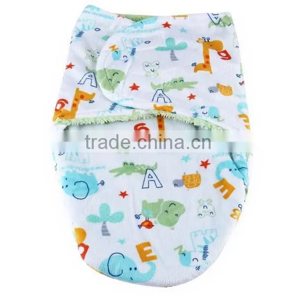 Autumn Winter Thick Coral Fleece Baby Swaddle Wrap photo-2