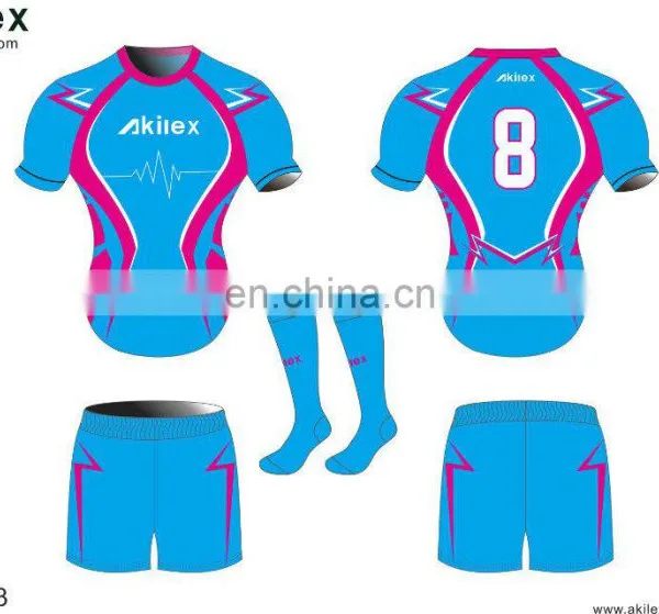 2016 Wholesale Custom Sublimation Rugby Jersey for Any Logo photo-2