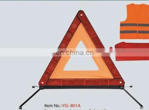China High-Visibility Reflective Warning Triangle in Road Safety