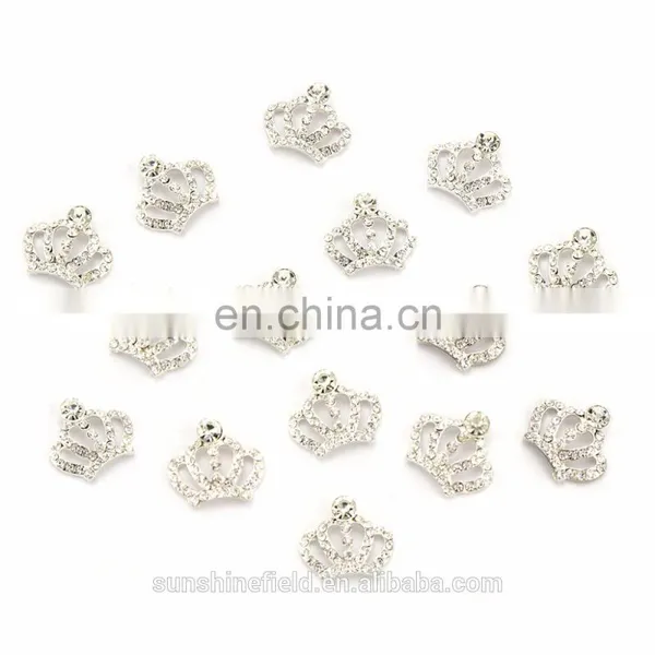 Fashion Style Alloy Rhinestone Tiara Clear Crystal for Accessories Silver Plating photo-3