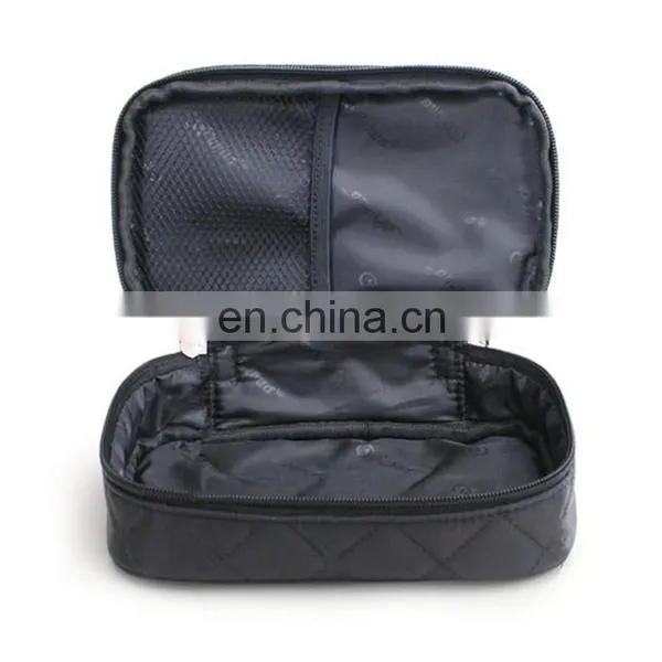 Cosmetic Makeup Bag Double Layer Travel Toiletry Bag Organizer With Mirror photo-3