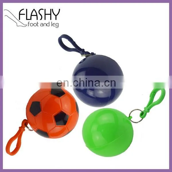 Promotional Football Shaped Raincoat Rain Poncho In Ball photo-2