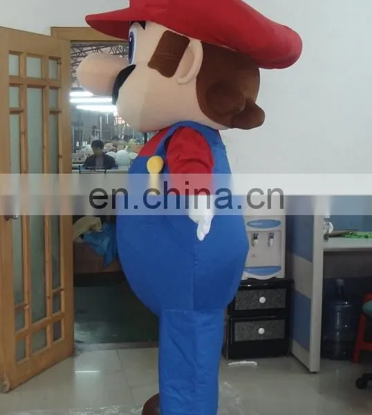 NO.4432 Luigi's Brother Mario Mascot Costume photo-3