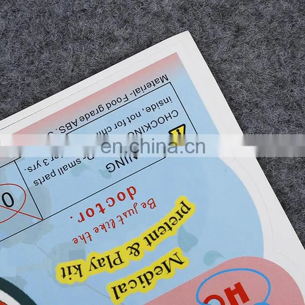 Wholesale Customized Colorful Printing Piece Cut Paper Self Adhesive Stickers for Hospital Medical Label photo-3