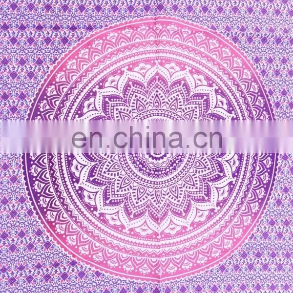 Ombre Mandala Yoga Mat Meditation Wall Hanging Indian 2017 Tapestry Throw Cotton Wall Decor photo-2