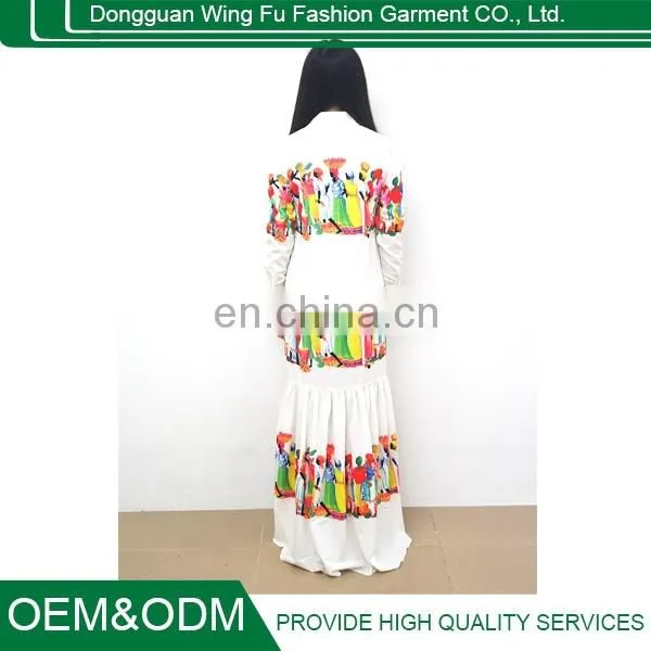 New Design Beach Dress Sexy Casual Dress White Printing Beautiful Holiday Dress photo-5