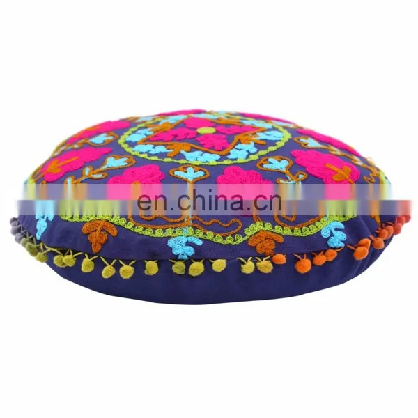 Home Decorative Embroidered Suzani Cushion Cover Indian Pillow Case photo-2