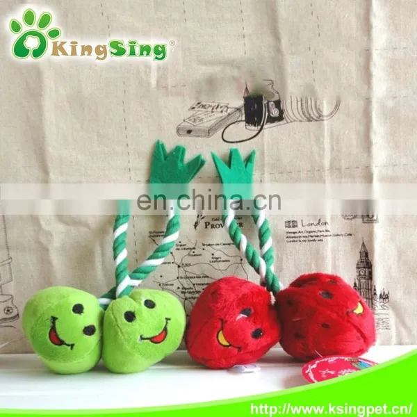 Double Beans/strawberries/pears Stringing Pet Toy photo-3