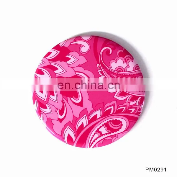 Single Side Round Animal Paper Covered Pocket Mirror Make-Up Mirror photo-5
