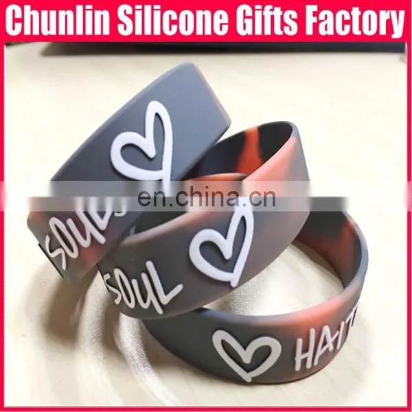 Hot Sale Personalized Ink Filled Silicone Bracelet for Promotional Gift photo-4