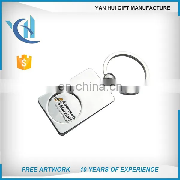 Promotion Plastic Coin Holder Keychain,trolley Coin Keychains photo-2