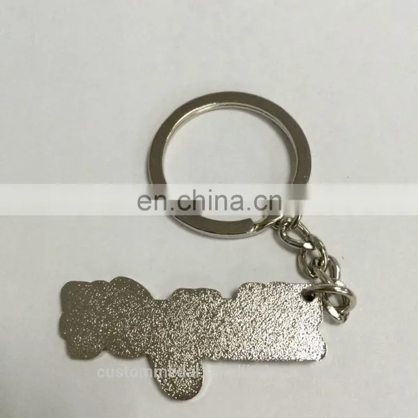 Custom Metal Key Chain With Customized Logo in Silver Finish and Colors Attached With Lobster Clasp photo-5