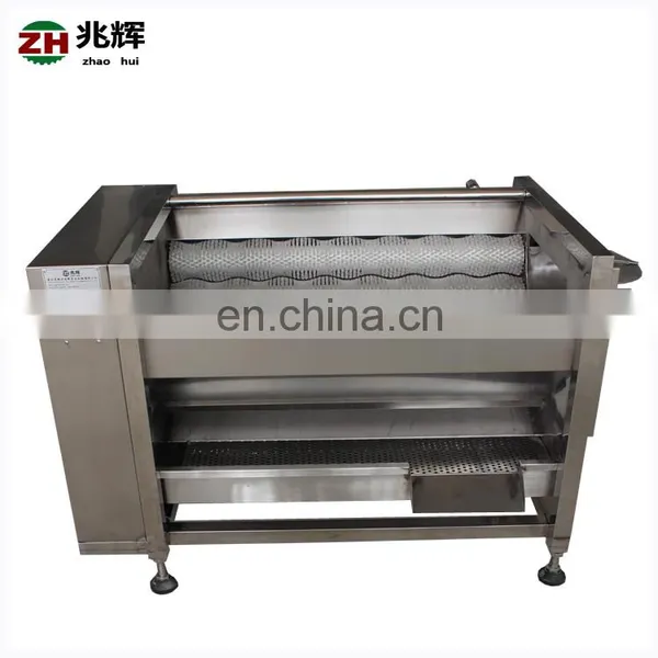 Industrial Automatic Yam Vegetable Washing Machine Potato Skin Cleaner Carrot Peeler photo-3