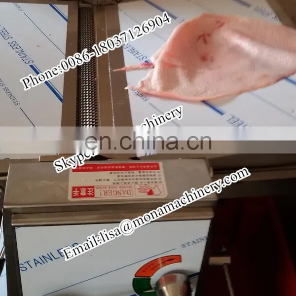 New Design Automatic Pork Peeling Machine Electric Pig Skin Peeling Machine / Pork Peeler for Sale photo-5