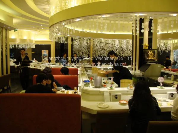 Catering Rotary Conveyor Belt Sushi Food Delivery System - Michaeldeng@gdyuyang.com photo-5