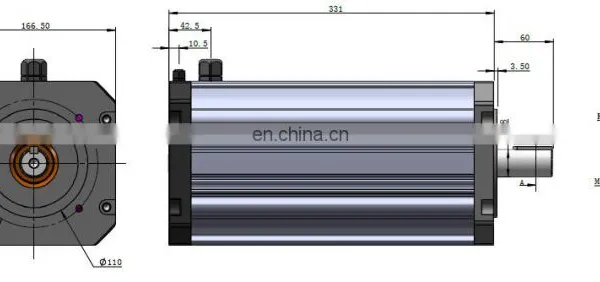 IEC 5HP Synchronous 3750w 220v 1500rpm dc Brushless PMSM Motor photo-4