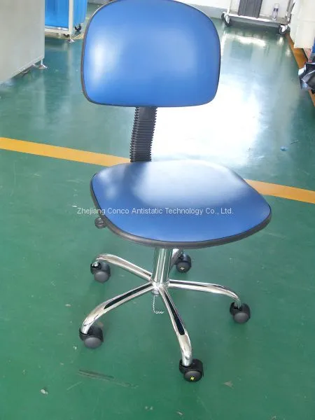 blue color esd adjustable office chair