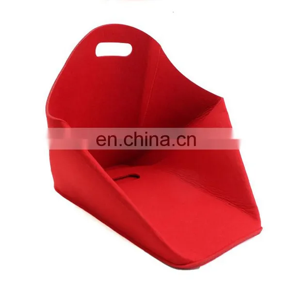 Foldable Car Storage Bag Folding Felt Storage Baskets Firewood Holder Fire Side Bin photo-3